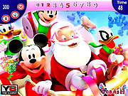 Флеш игра онлайн Микки и Рождество / Mickey and Santa Christmas